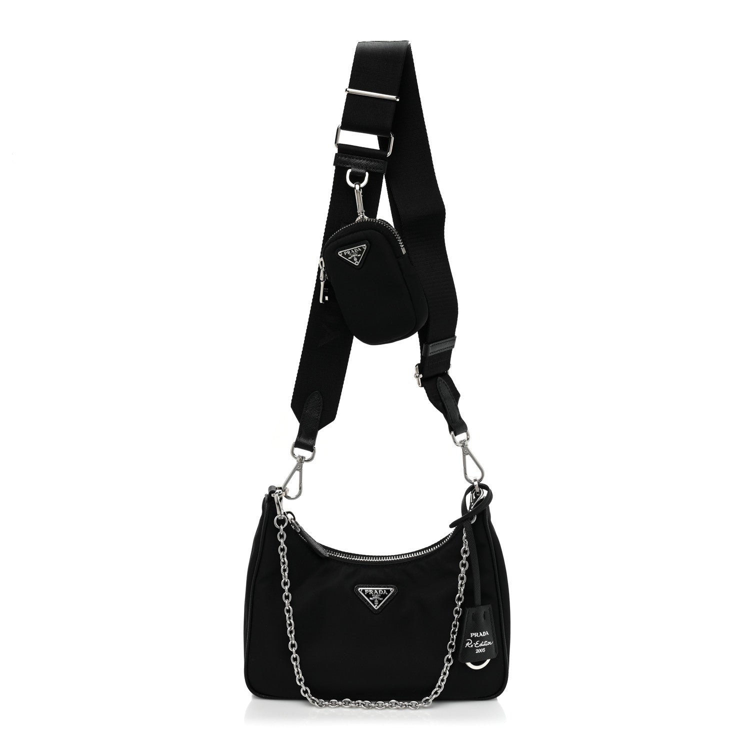 Prada Nylon Re-Edition 2005 Shoulder Bag Black 1 of 8