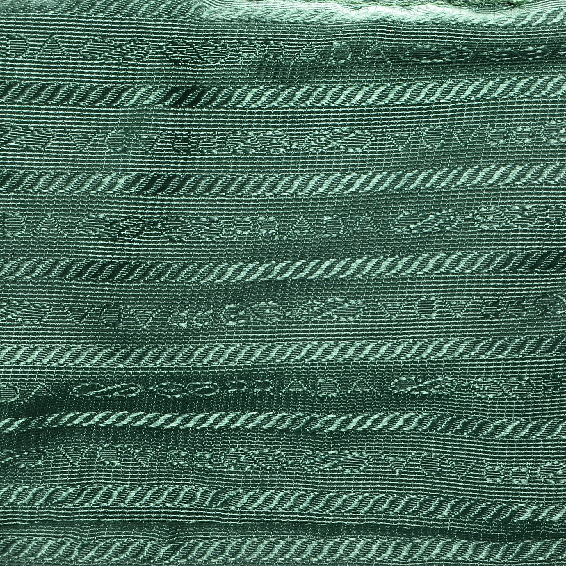 Prada Tessuto Nylon Gaufre Shopping Satchel Green 7 of 9