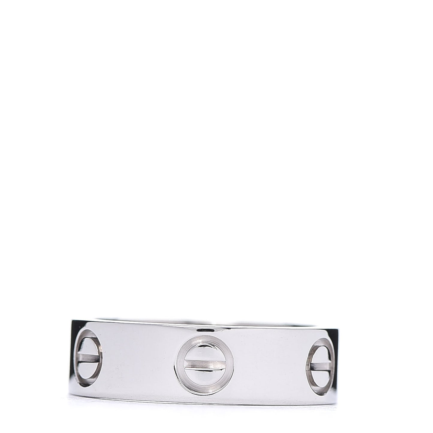 18K White Gold 5.5mm LOVE Ring 51 5.75