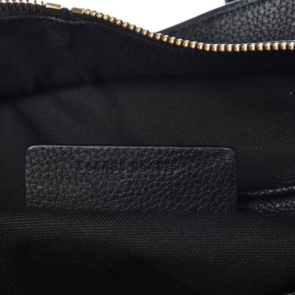 Alexander McQueen Pebbled Calfskin Small Skull Padlock Zip Around Tote Black 9 of 9