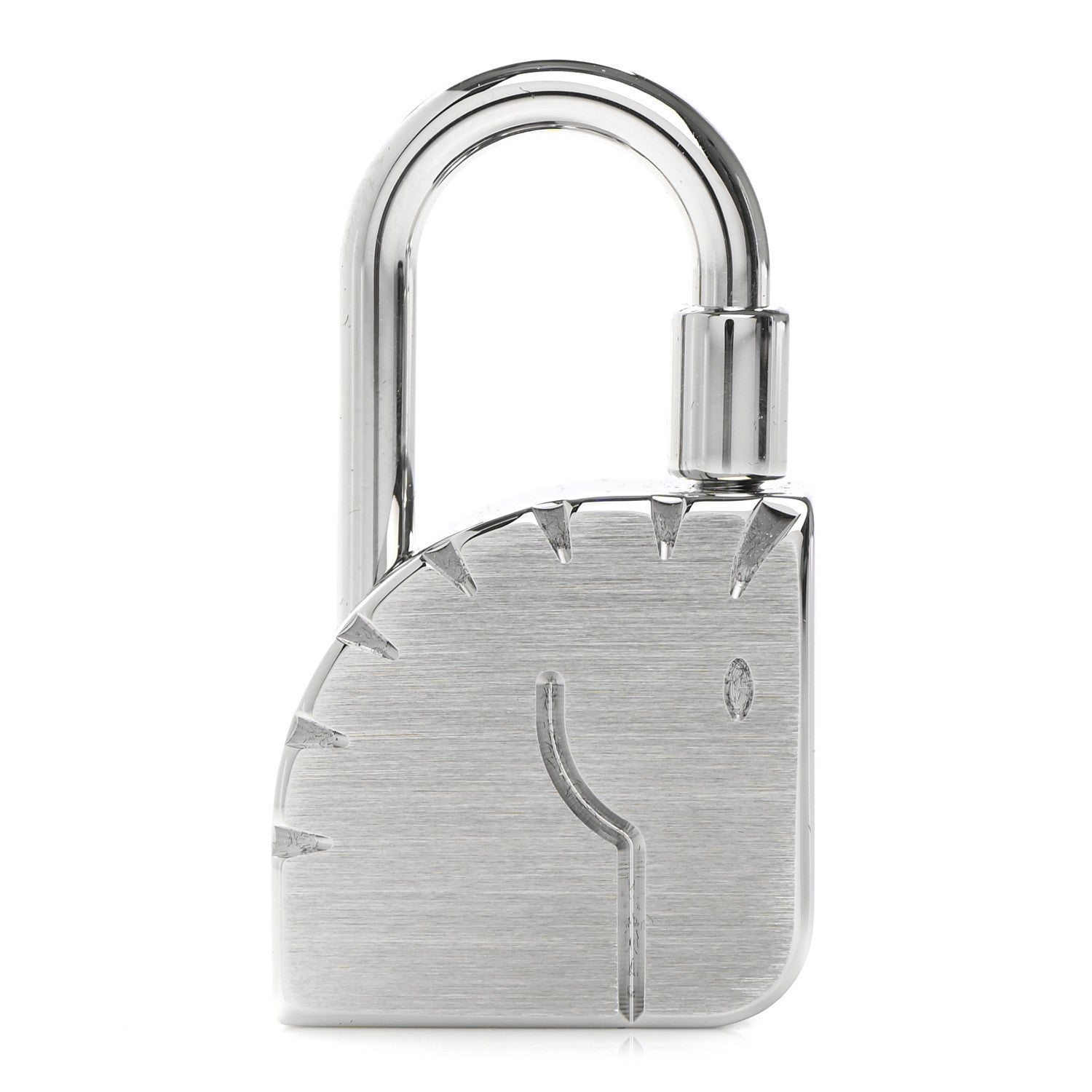 Hermes Palladium Cadenas Horse Key Ring 1 of 4