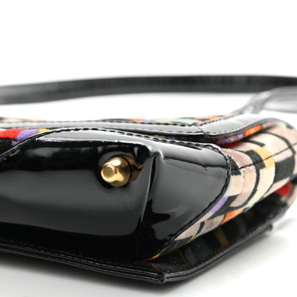 Chanel Patent Velvet Quilted Cubist Flap 8 of 9