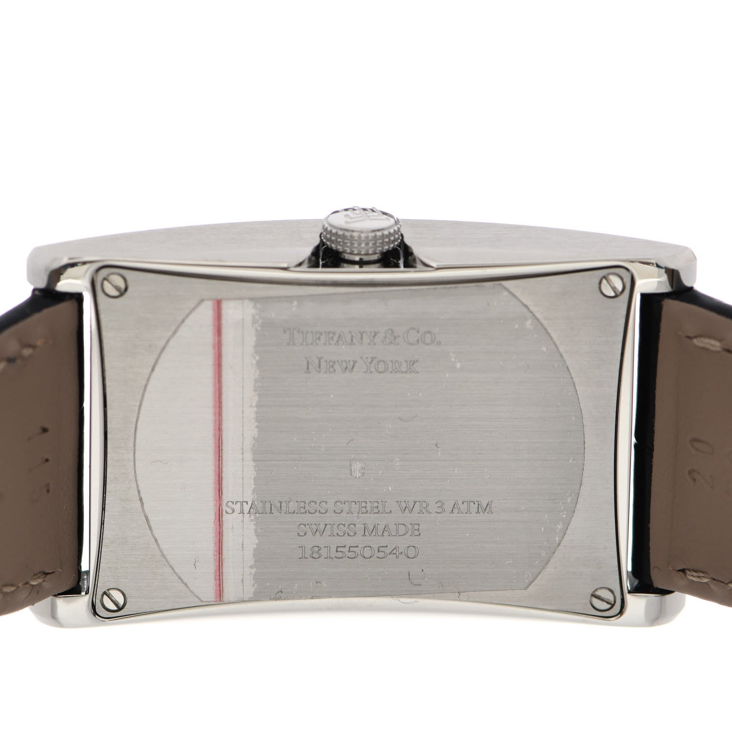 Tiffany Stainless Steel Alligator 25mm East West Quartz Watch 4 of 6