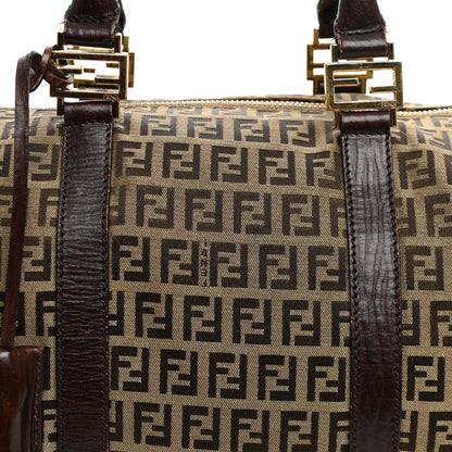 Fendi Zucchino Vitello Boston Mogano Panna Bruciato 8 of 13