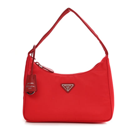 Prada Tessuto Nylon Mini Re-Edition 2000 Bag Rosso 1 of 8