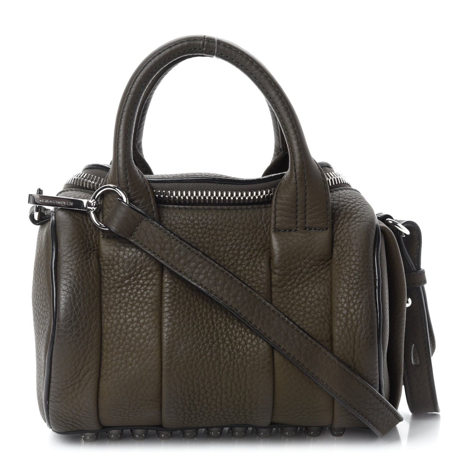 Alexander Wang Pebbled Calfskin Mini Rockie Matte Khaki Green Rhodium Hardware 1 of 9