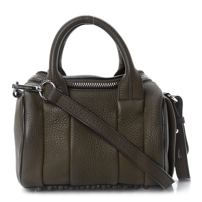 Alexander Wang Pebbled Calfskin Mini Rockie Matte Khaki Green Rhodium Hardware 1 of 9