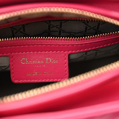 Christian Dior Lambskin Cannage Medium Lady Dior Fuchsia 6 of 13