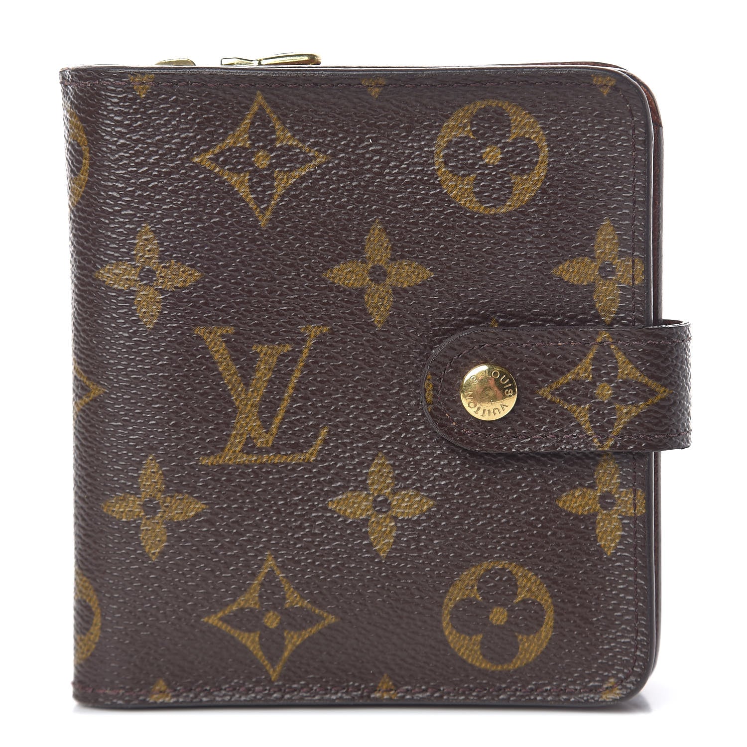 Louis Vuitton Monogram Compact Zippe Zipped Wallet 1 of 9