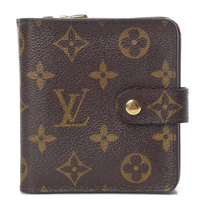 Louis Vuitton Monogram Compact Zippe Zipped Wallet 1 of 9