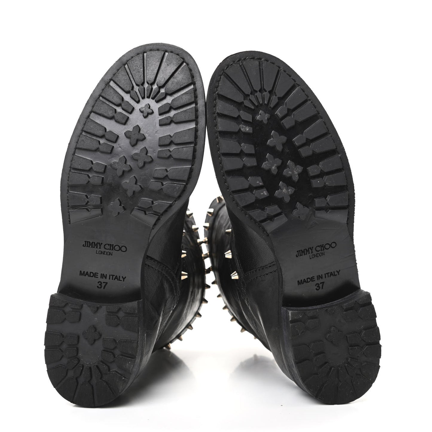 Studded Dash Biker Boots 37 Black