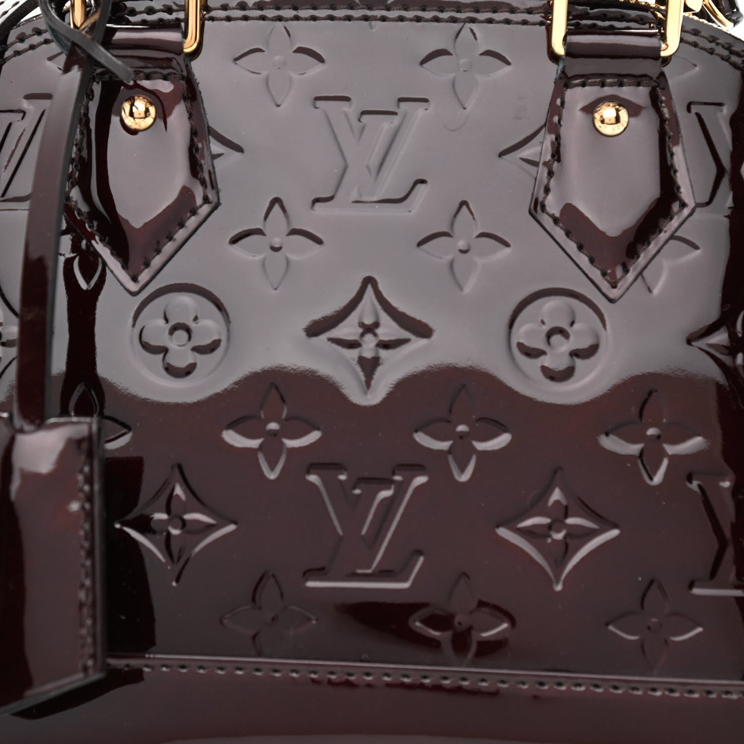 Louis Vuitton Vernis Alma BB Amarante 8 of 10