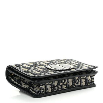 Christian Dior Oblique 30 Montaigne 2-In-1 Pouch Blue 4 of 13