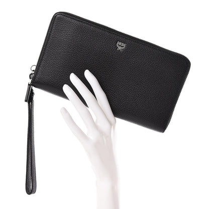 MCM Calfskin Fontanellas Park Avenue Milla Zip Around Wallet Black 2 of 8