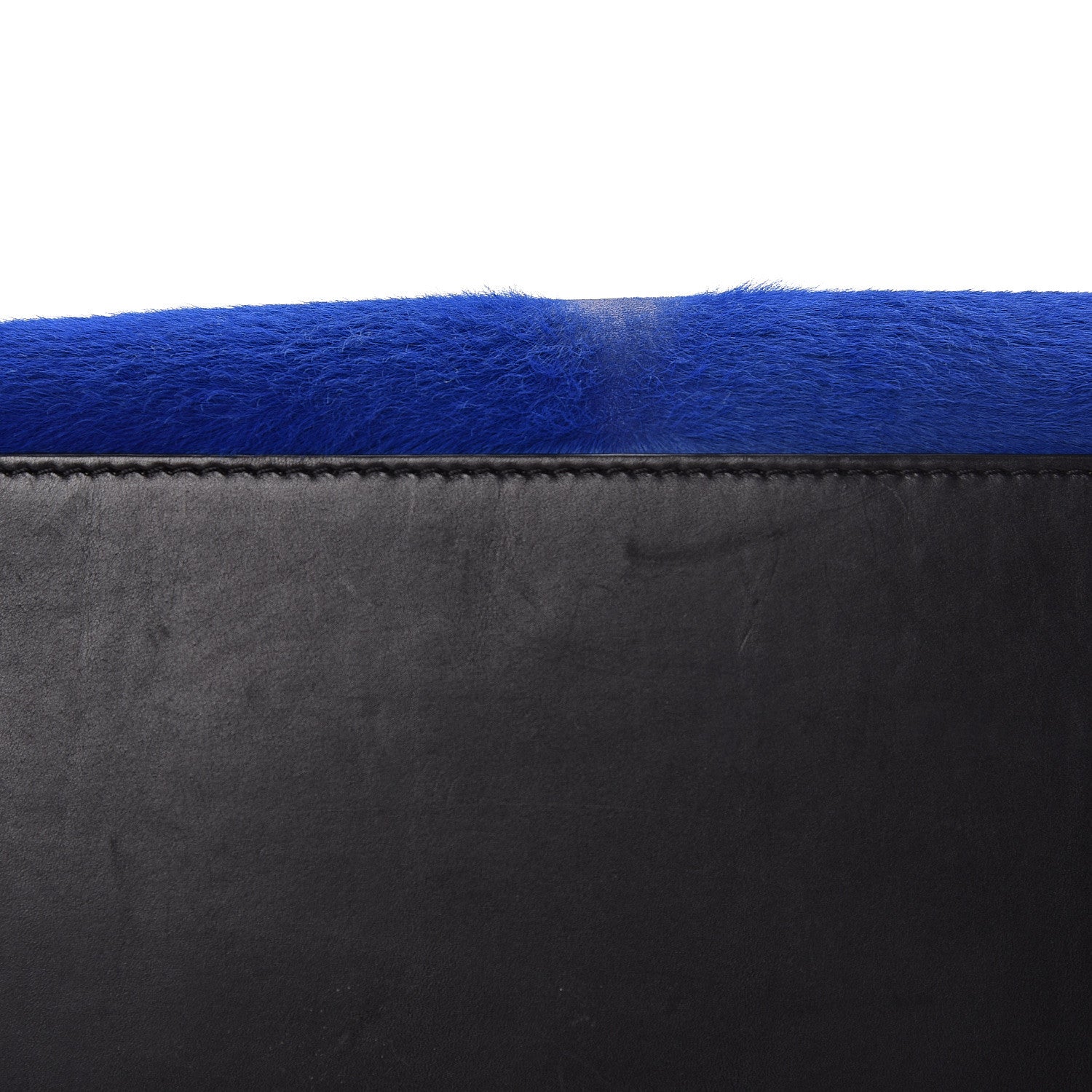 Celine Pony Hair Mini Tri-Color Luggage Royal Blue 20 of 22