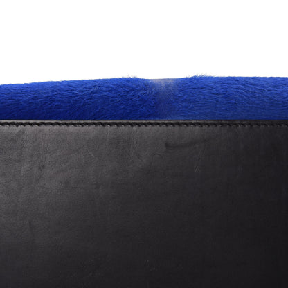 Celine Pony Hair Mini Tri-Color Luggage Royal Blue 20 of 22