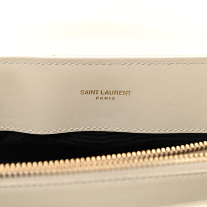 Saint Laurent Calfskin Y Quilted Monogram Medium Loulou Chain Satchel Crema Soft 7 of 10