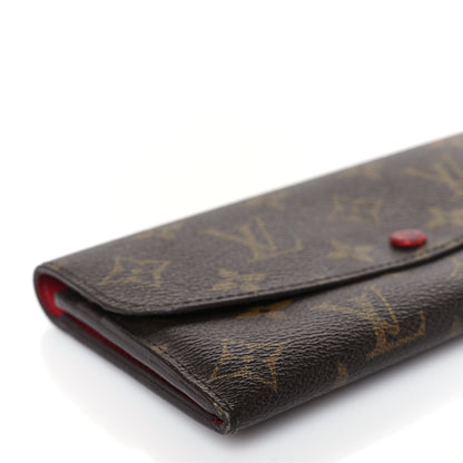 Louis Vuitton Monogram Emilie Wallet Rouge 6 of 8