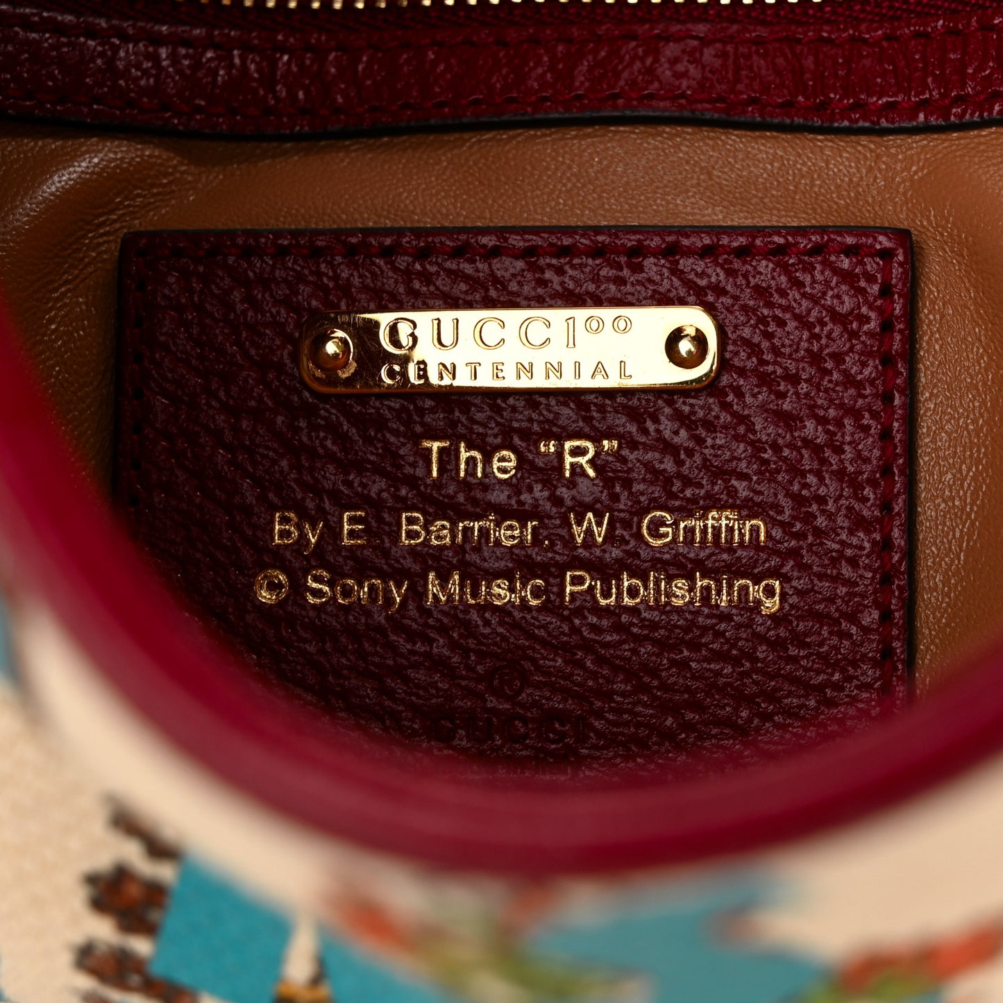 Canvas Calfskin 100 Centennial Music Small Jackie 1961 Hobo Ivory Red