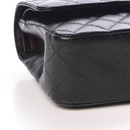 Chanel Caviar Quilted Medium Double Flap Black 9 of 10
