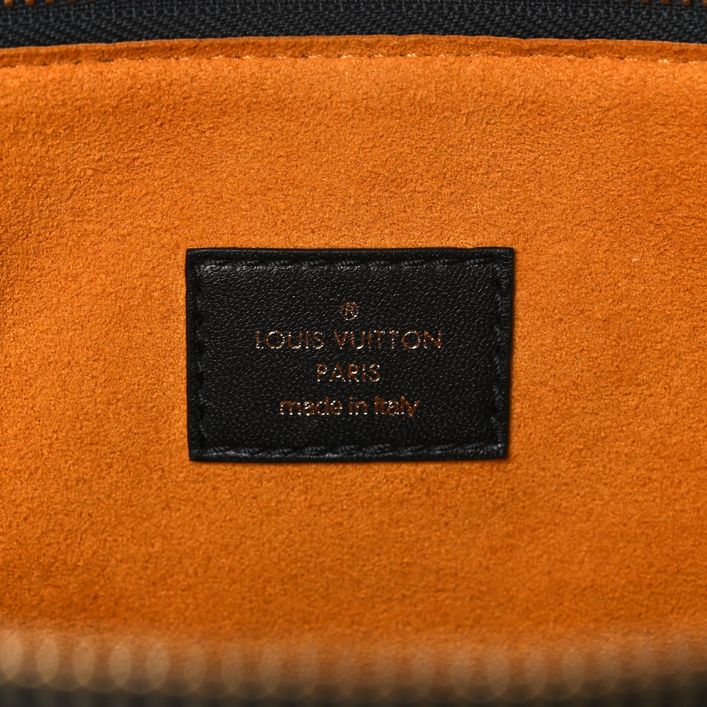 Lambskin Embossed Monogram Coussin MM Black