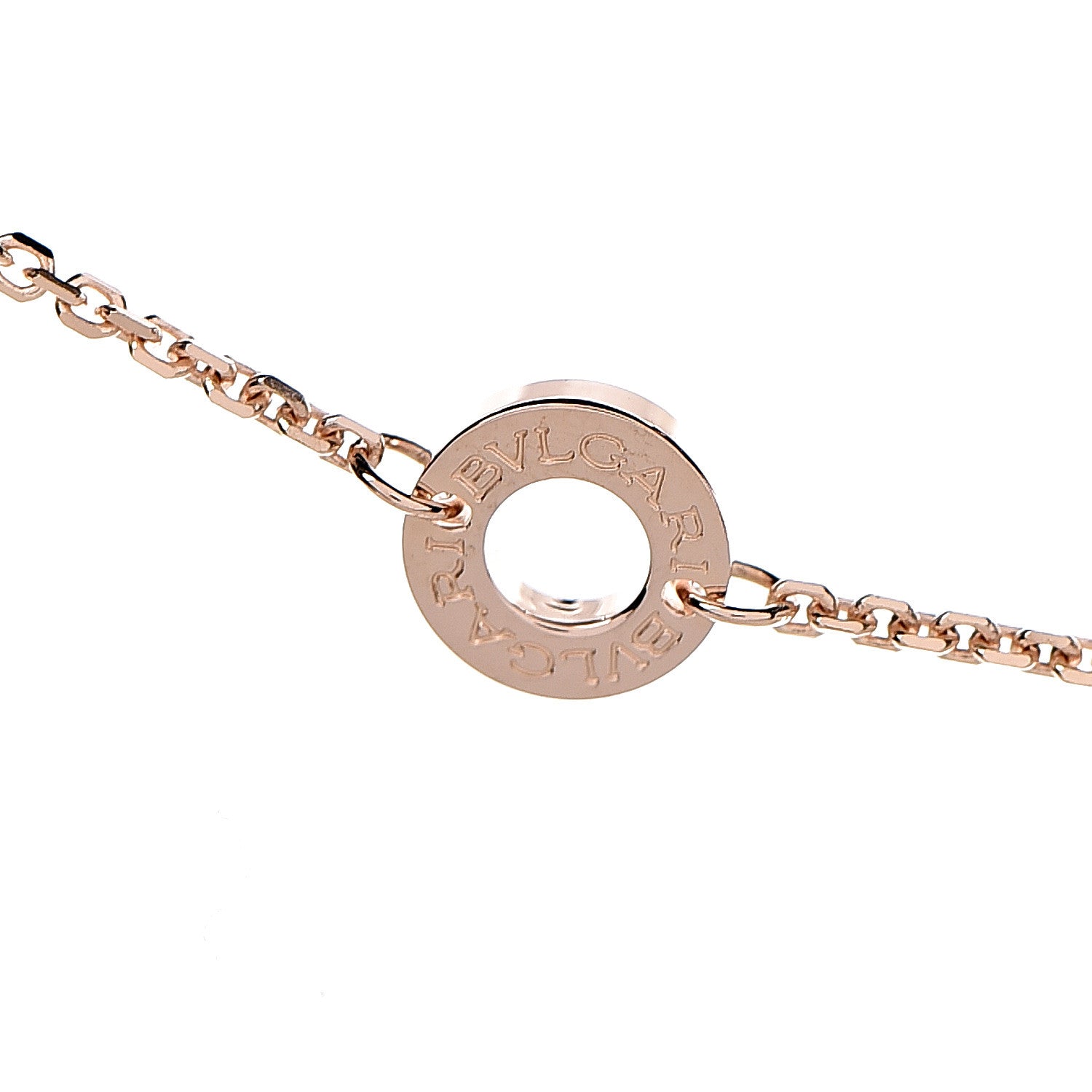 Bulgari 18K Rose Gold Diamond Divas' Dream Openwork Pave Pendant Necklace 4 of 7