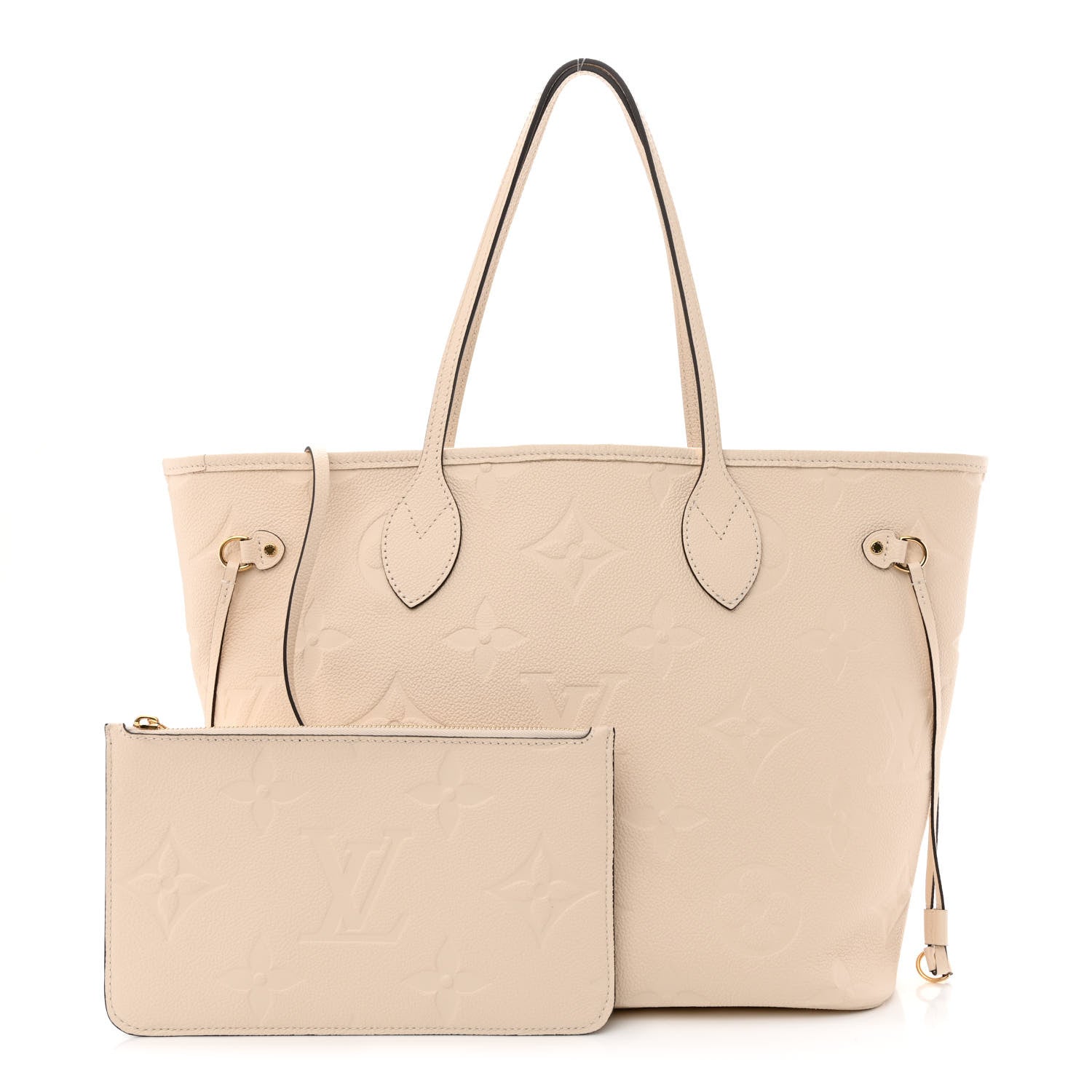 Louis Vuitton Empreinte Monogram Giant Neverfull MM Cream 1 of 12