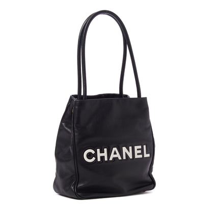Chanel Lambskin Camellia Tote Black 3 of 10