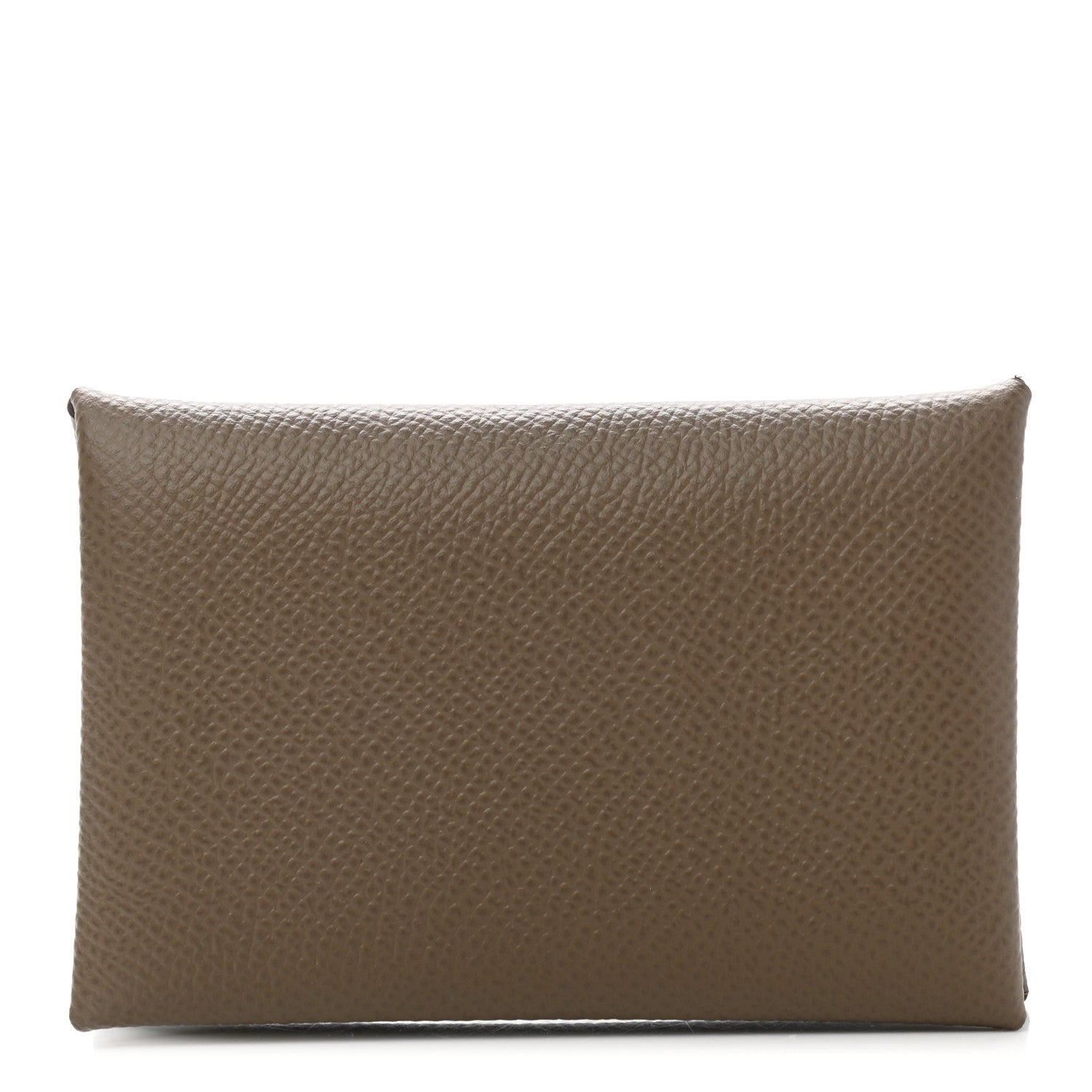 Hermes Epsom Calvi Card Case Etoupe 1 of 8