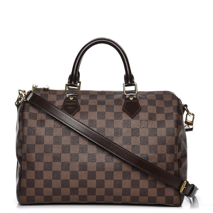 Louis Vuitton Damier Ebene Speedy Bandouliere 30 1 of 15