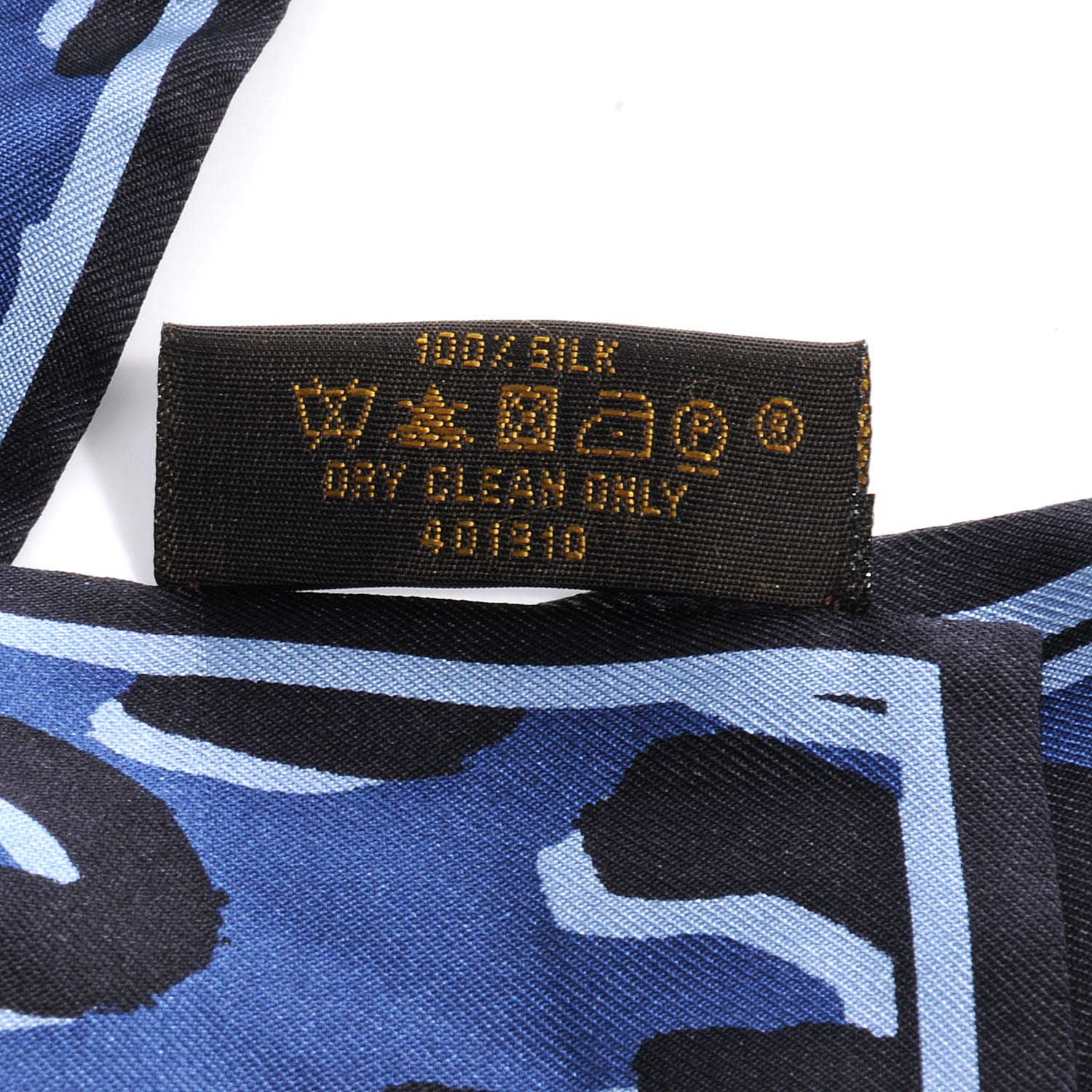 Louis Vuitton Silk Leopard Bandeau Blue 5 of 5