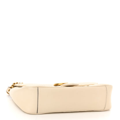 Gucci Calfskin Matelasse Small GG Marmont Shoulder Bag White 4 of 10