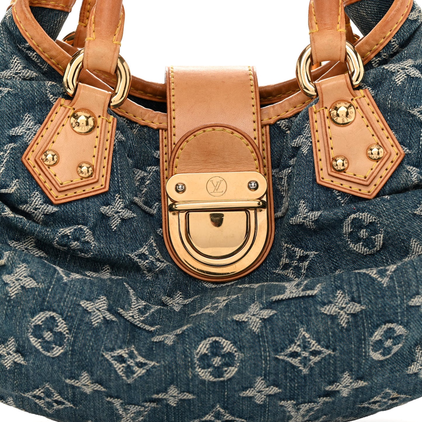 Monogram Denim Pleaty Blue