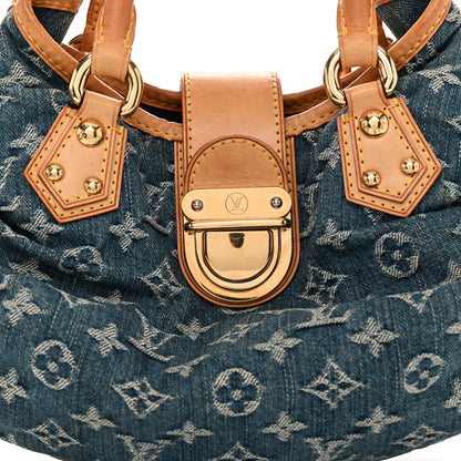 Louis Vuitton Monogram Denim Pleaty Blue 7 of 9