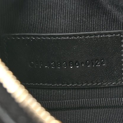 Saint Laurent Calfskin Matelasse Monogram Key Pouch Black 8 of 10