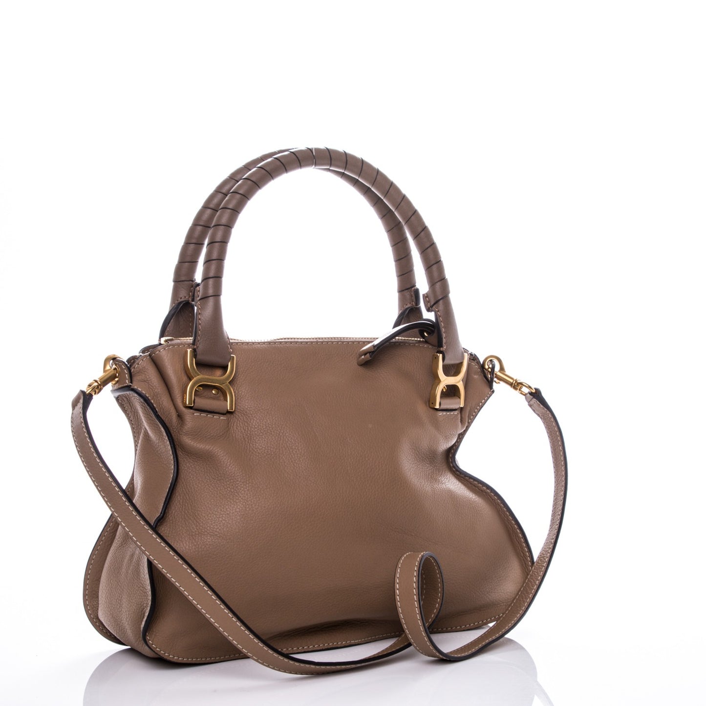 Calfskin Medium Marcie Satchel Nut