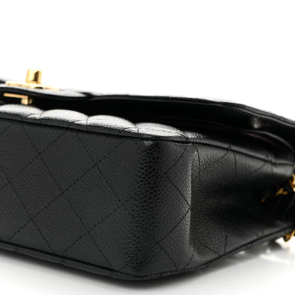 Chanel Caviar Quilted Medium Double Flap Black 10 of 10
