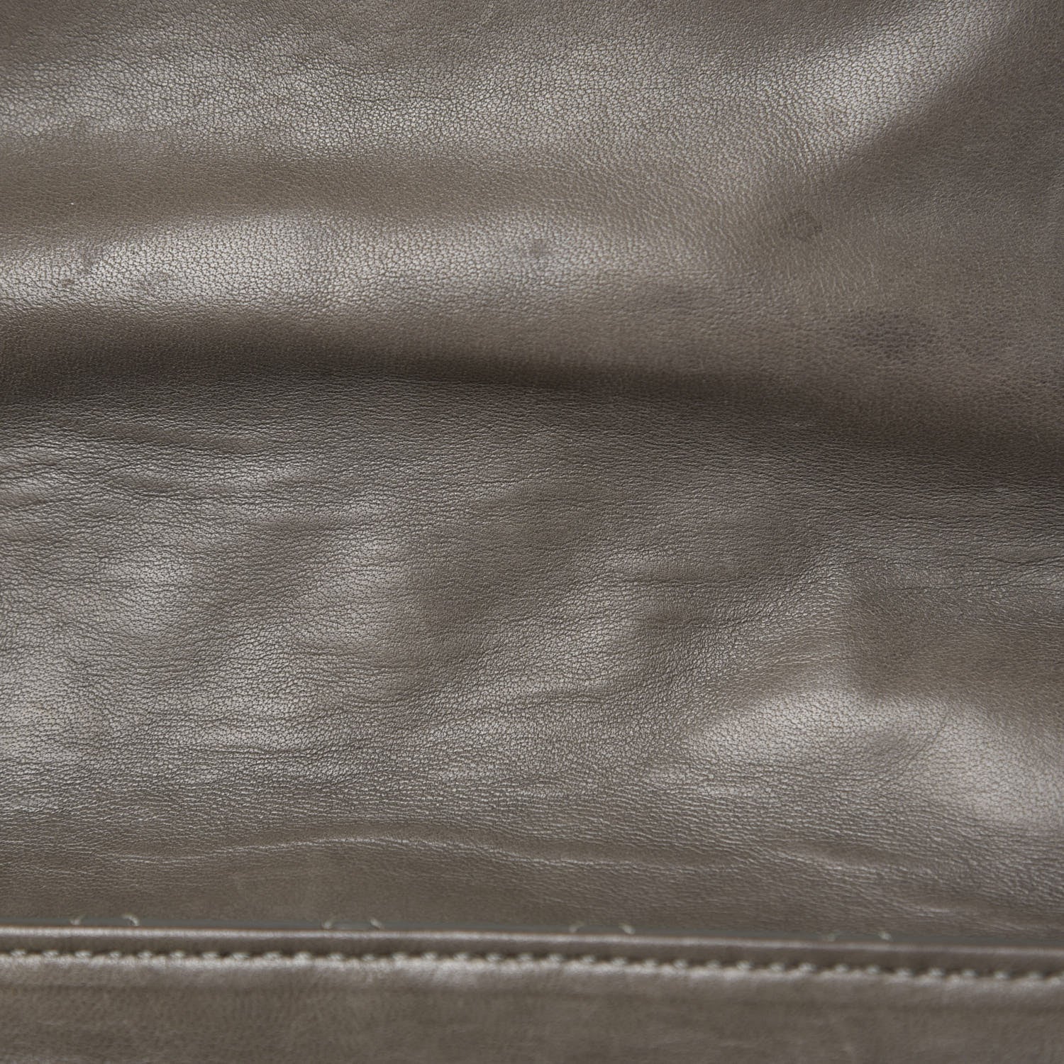 Chanel Glazed Calfskin Mademoiselle Lock Kelly Flap Bag Grey 13 of 21