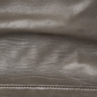 Chanel Glazed Calfskin Mademoiselle Lock Kelly Flap Bag Grey 13 of 21