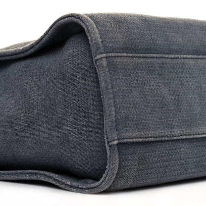 Chanel Canvas Small Deauville Tote Grey 9 of 12