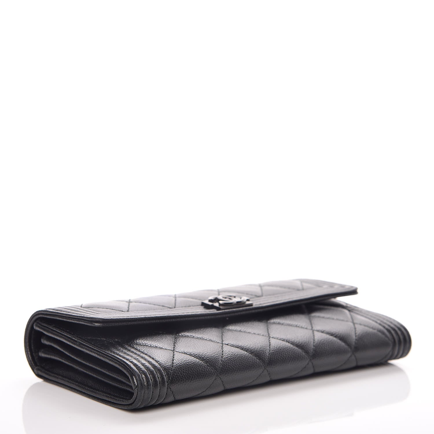 Chanel Caviar Quilted Boy Flap Wallet So Black 4 of 11