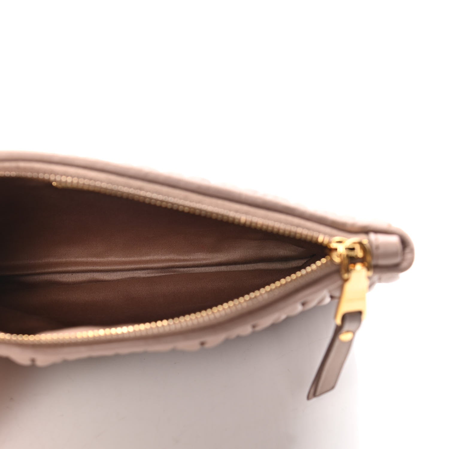 Miu Miu Nappa Matelasse Wristlet Cammeo 10 of 15