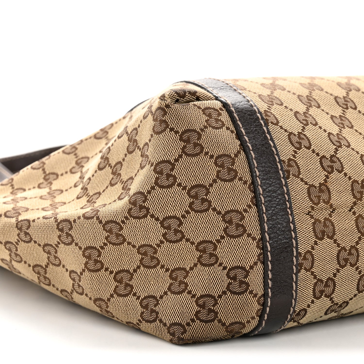 Gucci Monogram New Ladies Web Tote Dark Brown 9 of 13