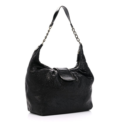 Fendi Nappa Patent B Buckle Hobo Black 3 of 18