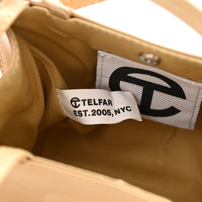 Telfar Vegan Leather Small Shopping Bag Cream 7 of 9