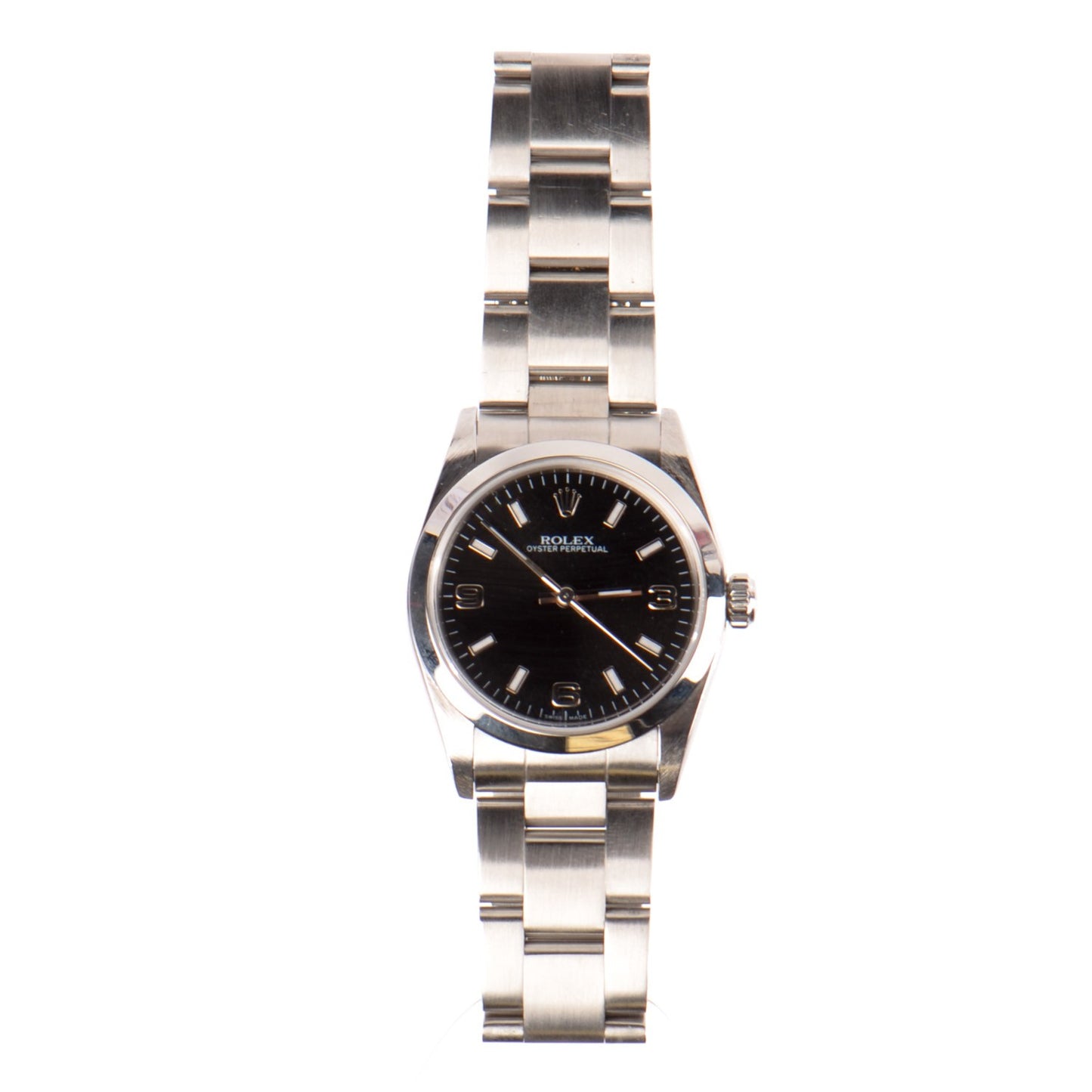 Stainless Steel 31mm Oyster Perpetual Watch Black 67480