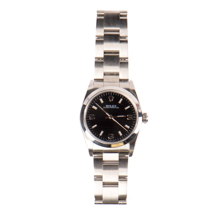 Rolex Stainless Steel 31mm Oyster Perpetual Watch Black 67480 3 of 13