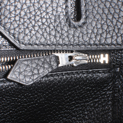 Hermes Taurillon Clemence Birkin 35 Black 10 of 10