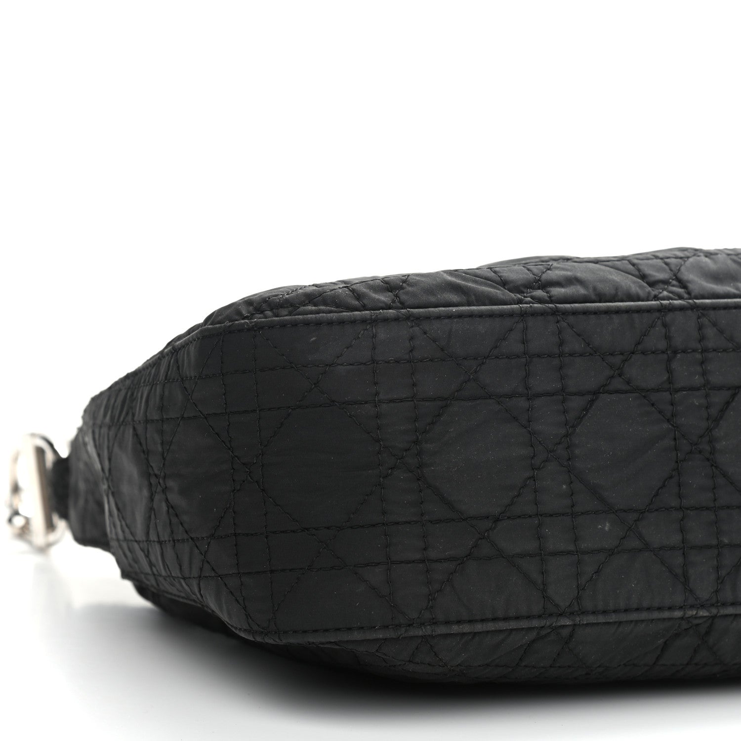 Christian Dior Nylon Cannage Shoulder Bag Black 8 of 12