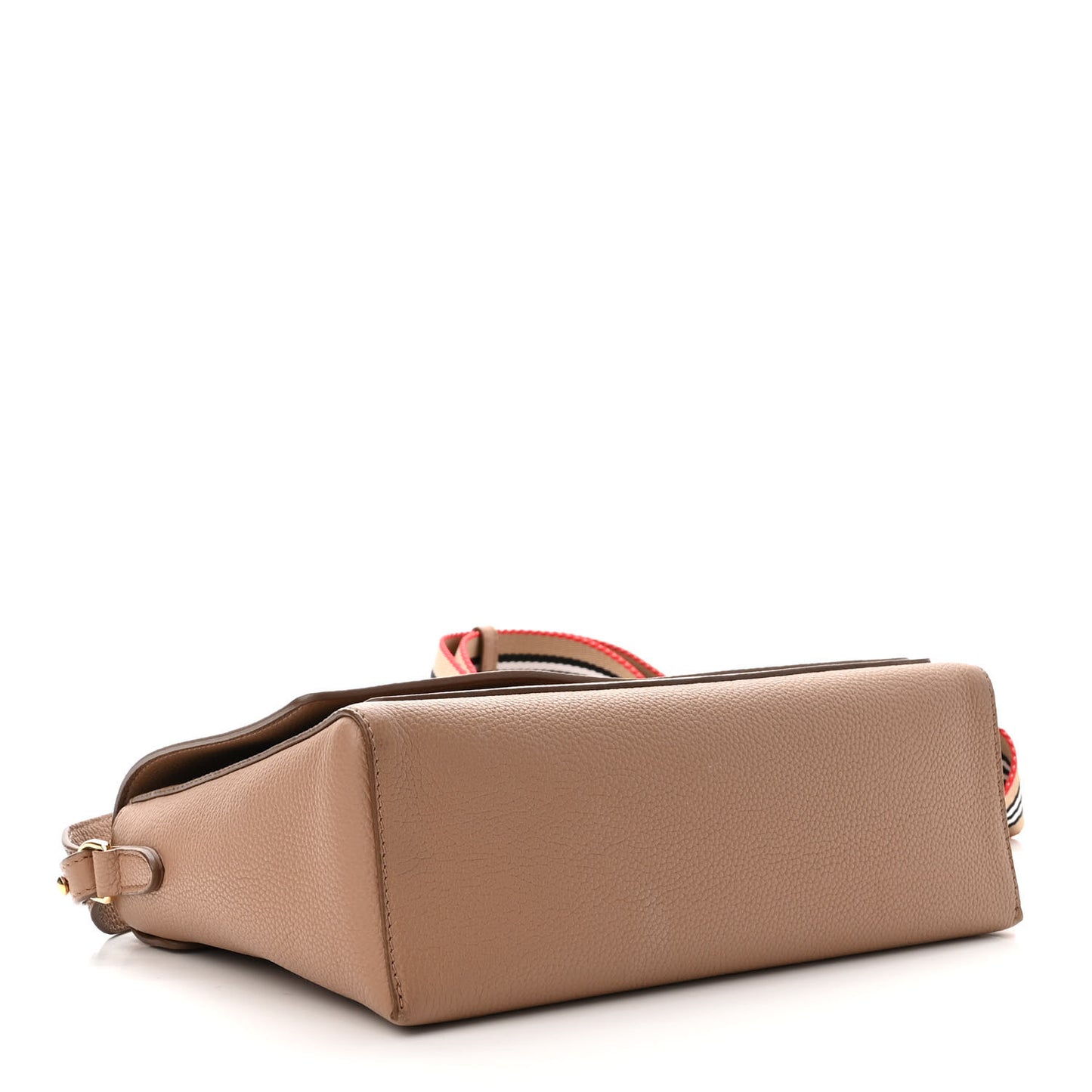 Grainy Calfskin Note Crossbody Bag Beige